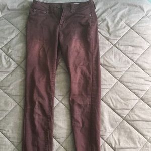 Maroon Jeans
